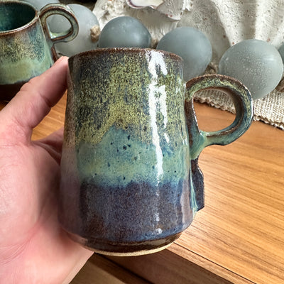 Flared Coffee Mug - Shore Break Glaze