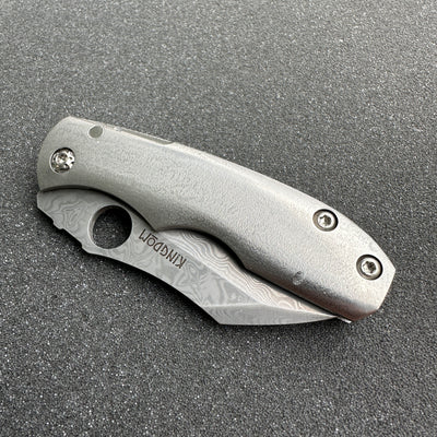 KA Custom Hawthorne Damasteel Framelock