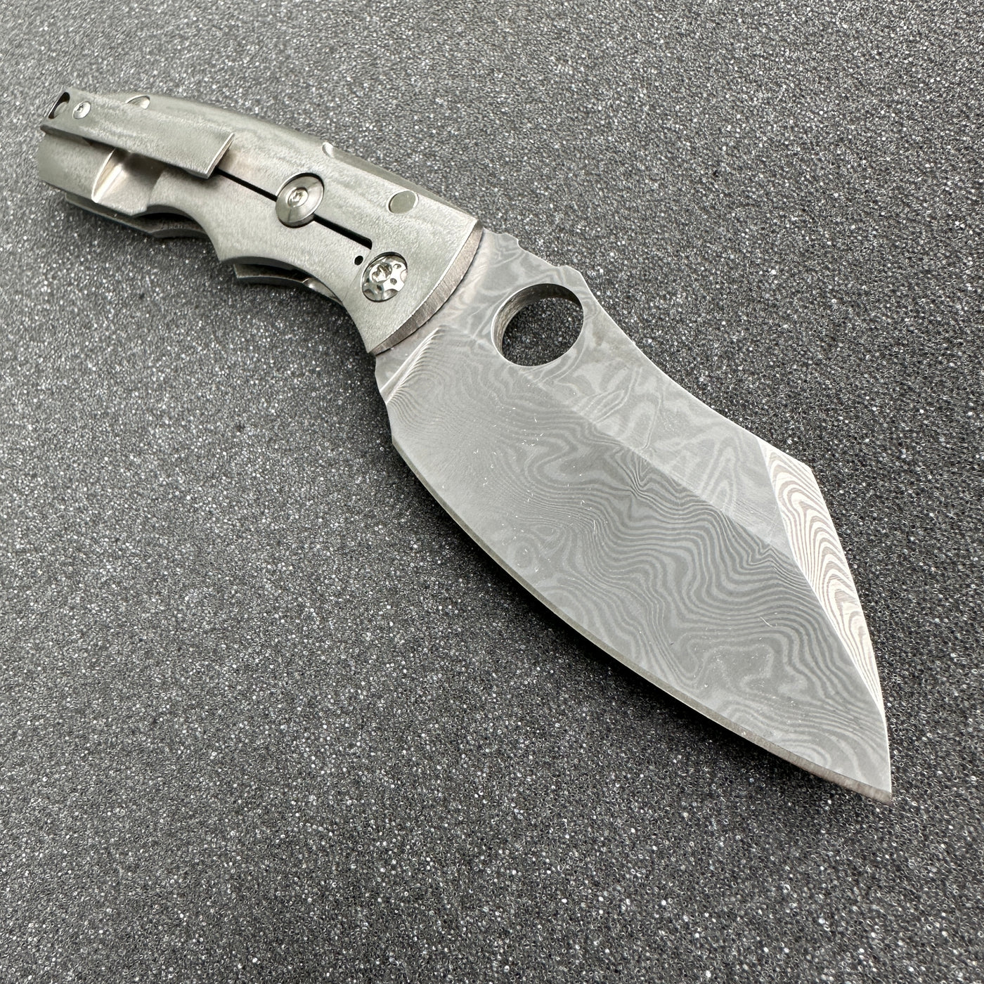 KA Custom Hawthorne Damasteel Framelock