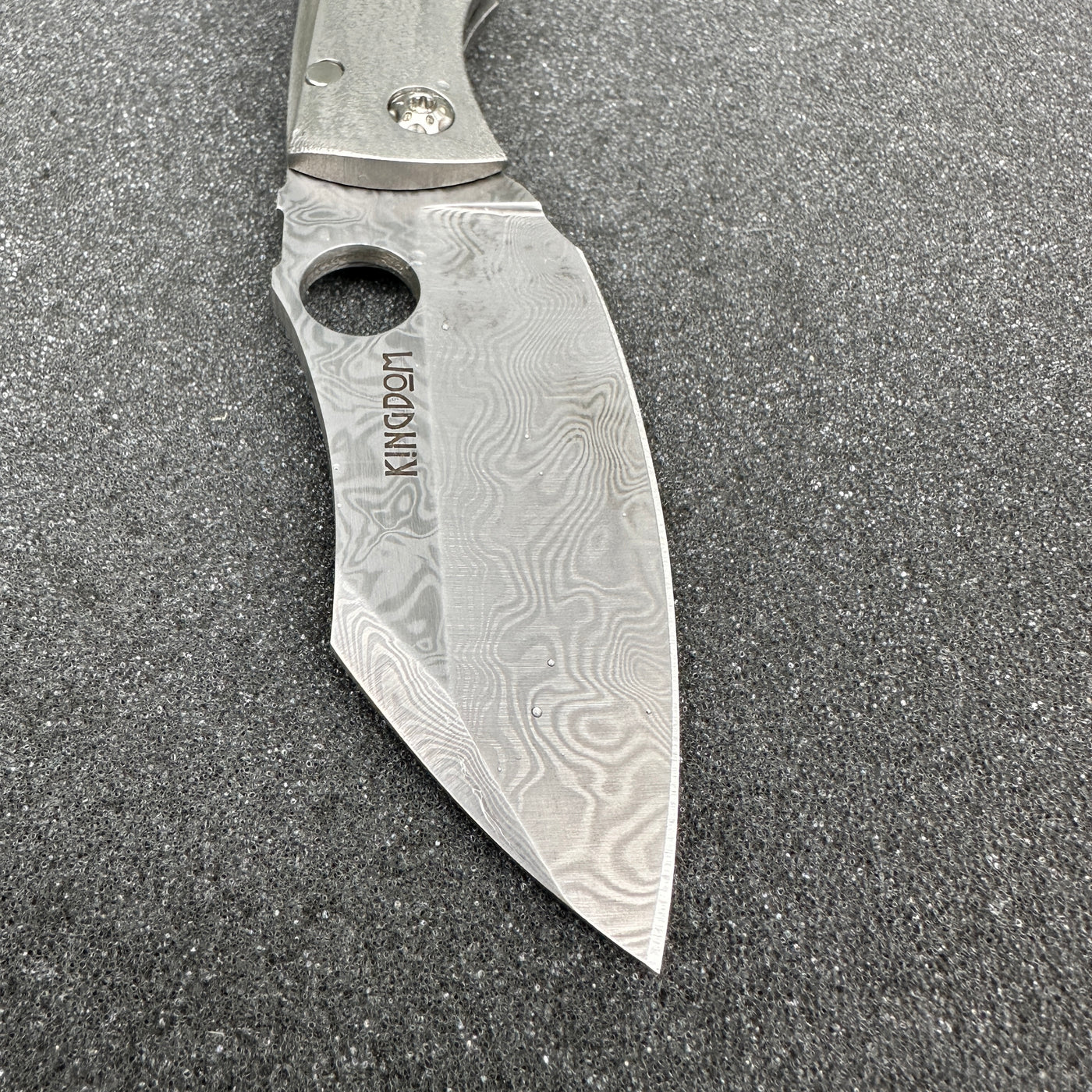 KA Custom Hawthorne Damasteel Framelock