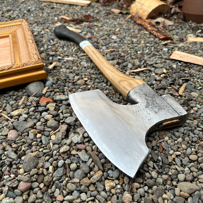 KA Heritage August Hedvall Hewing Axe - mounted and framed