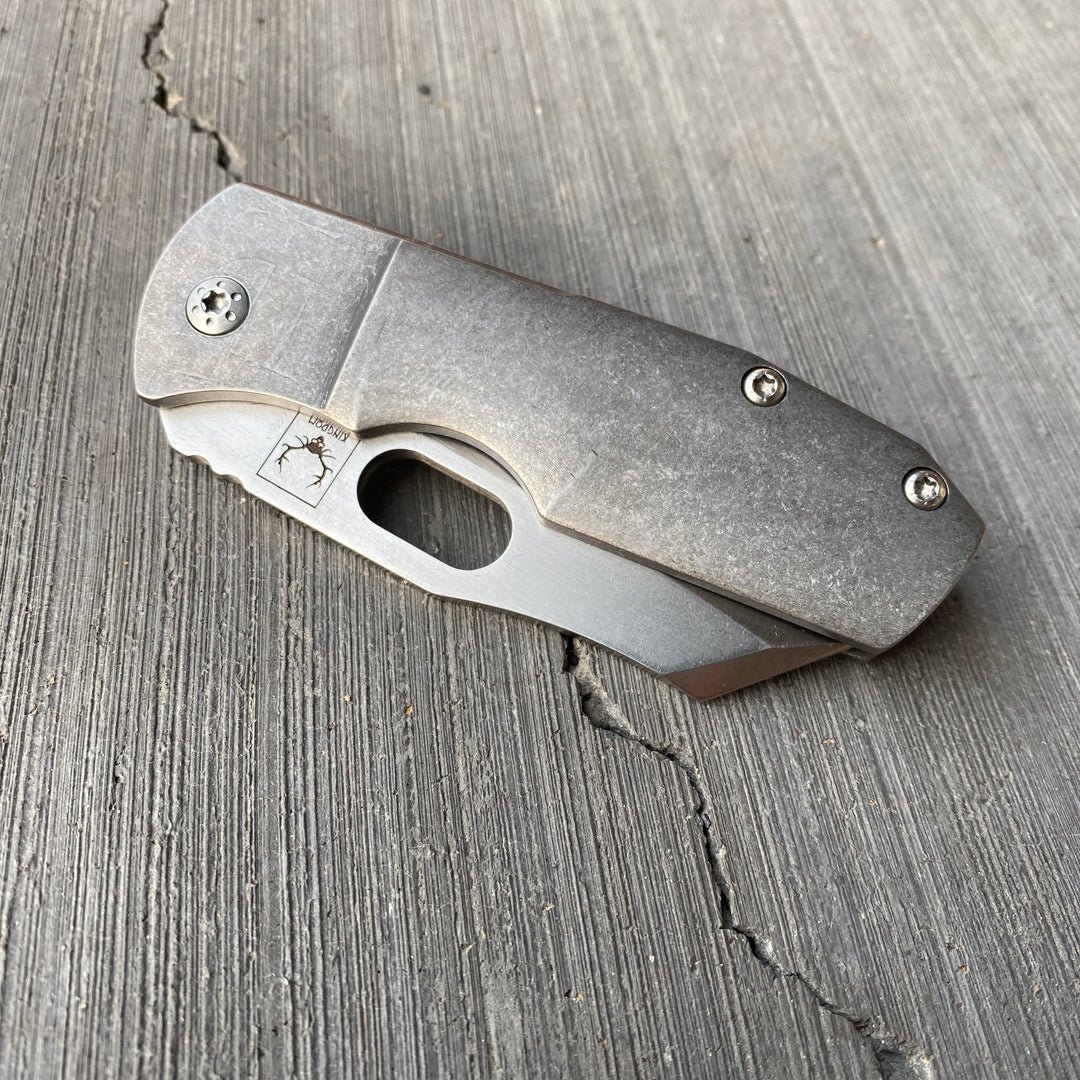 Kingdom Armory Bench Series Rogue Framelock - Mid-Tech Satin Stonewash