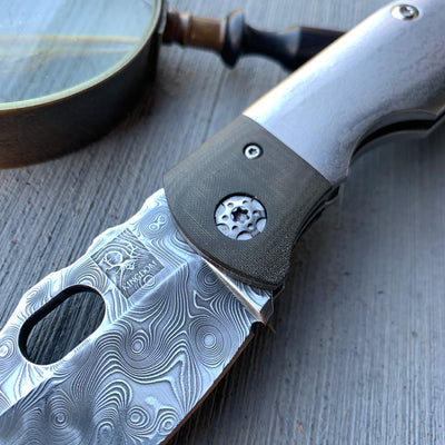 KA Custom Heavy Etch & Polished Damascus Rogue