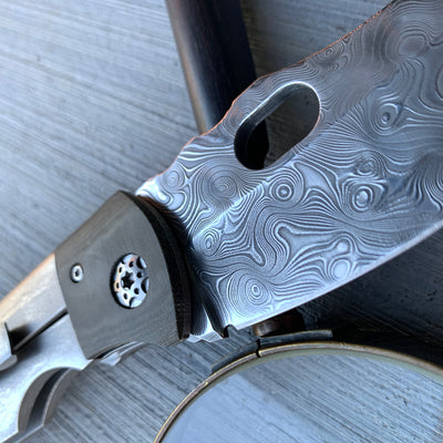 KA Custom Heavy Etch & Polished Damascus Rogue