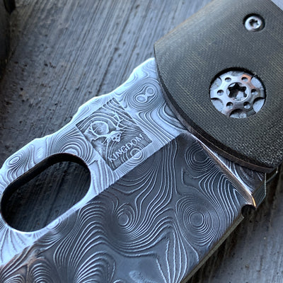 KA Custom Heavy Etch & Polished Damascus Rogue