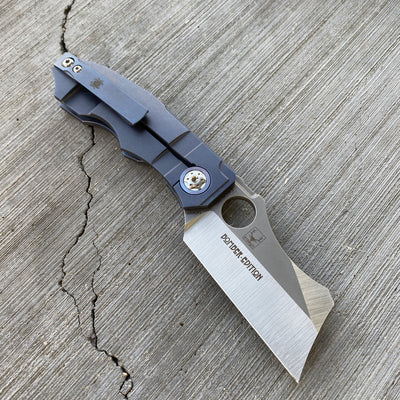 Spyderco X Kingdom Armory - "The Blue Collar Bomber" Hand-Ground Stovepipe