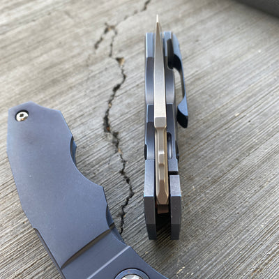 Spyderco X Kingdom Armory - "The Blue Collar Bomber" Hand-Ground Stovepipe